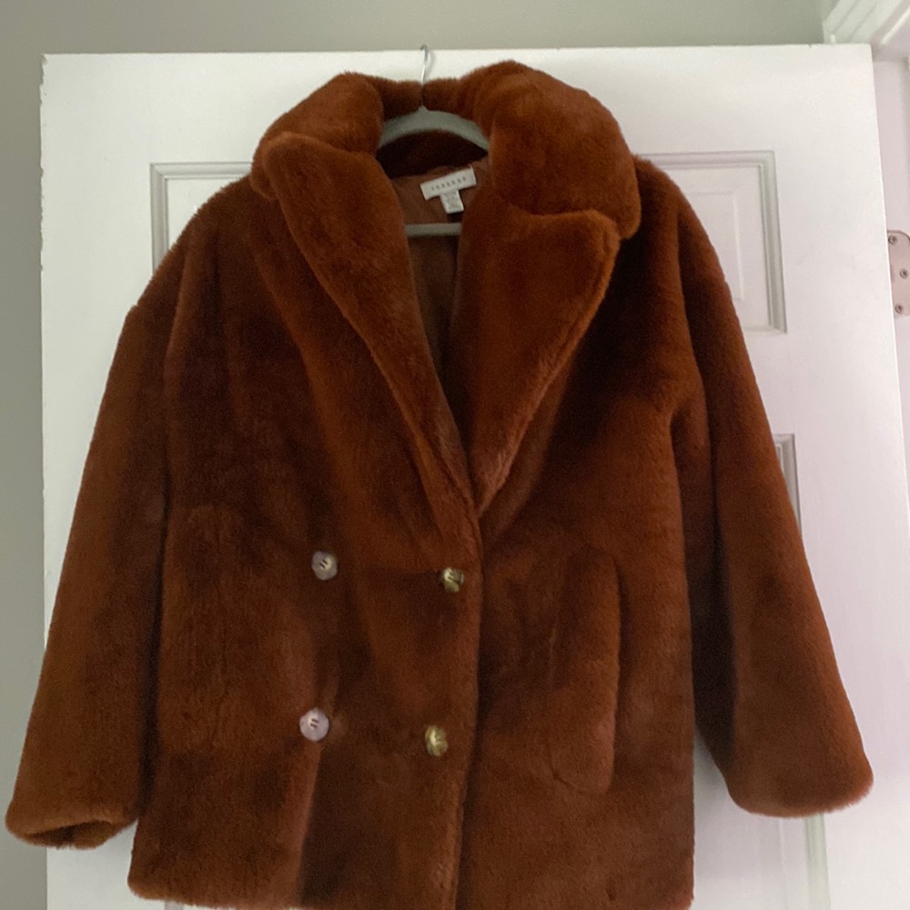Top shop faux fur jacket